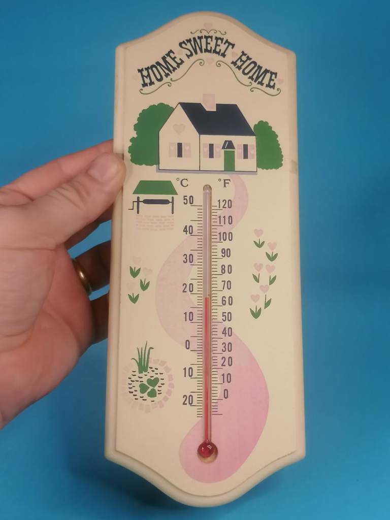 Home sweet home, Vintage Wall Thermometer. Good condition.