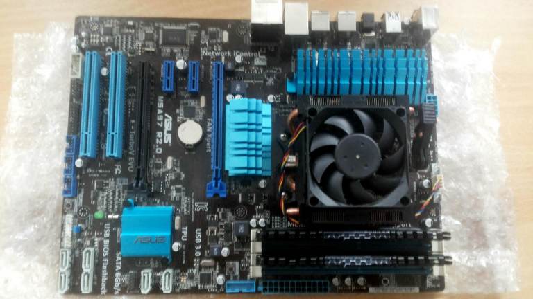 ASUS M5A97 R2.0 GAMING MOTHERBOARD WITH 8 GIG RAM & AMD 6 CORE CPU 3.9GHZ