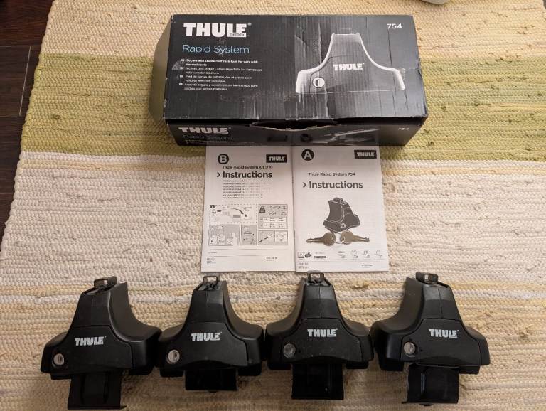 THULE FOOTPACK 754 with THULE FITTING KIT 1710 for VW Golf Mk7