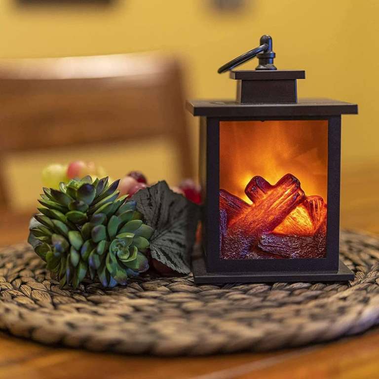 LED lantern fire effect lamp