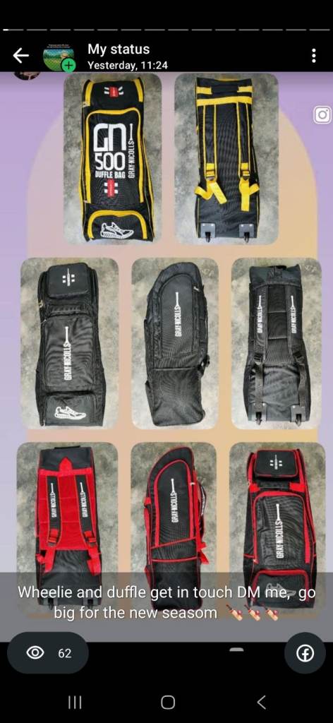 GRAY NICHOLLS CRICKET BAG