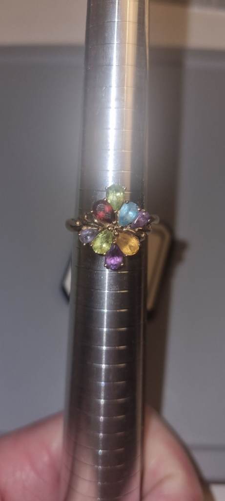 Beautiful Semi Precious Stone Cluster Ring