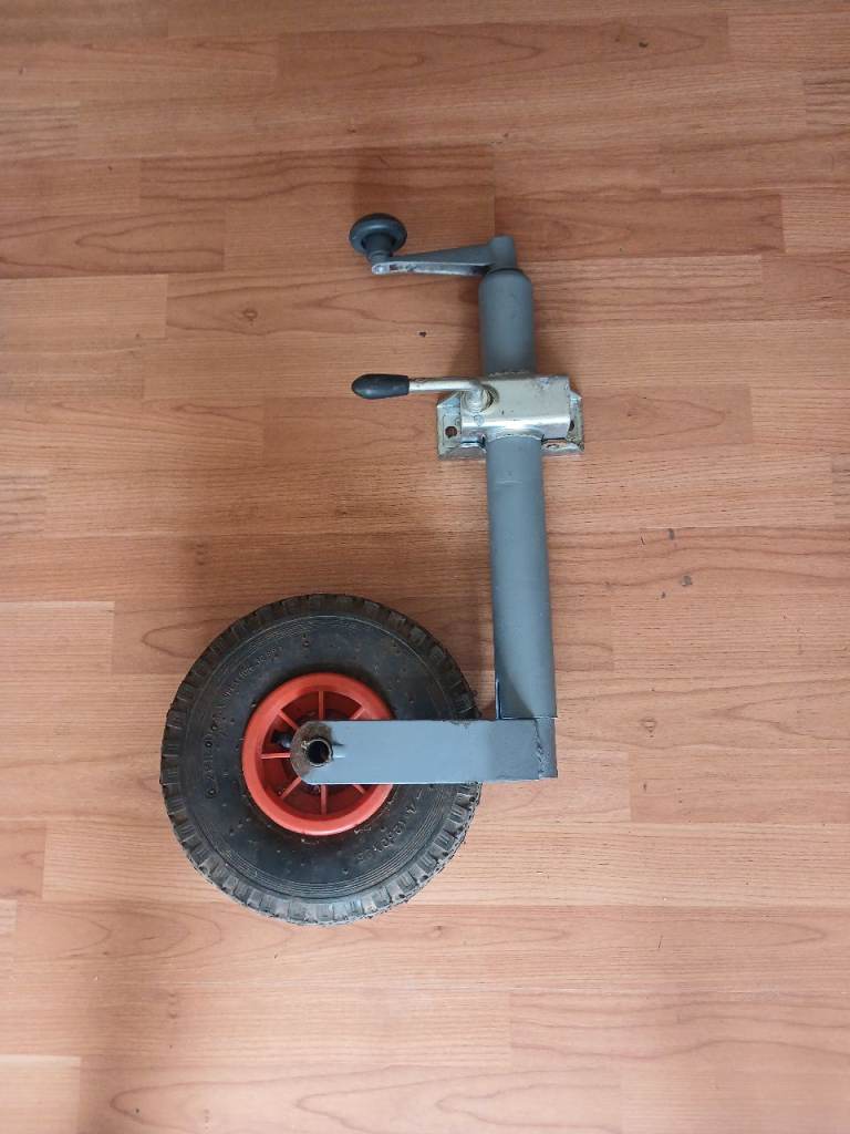 Trailer Jockey Wheel with Crank Handle – Good Condition