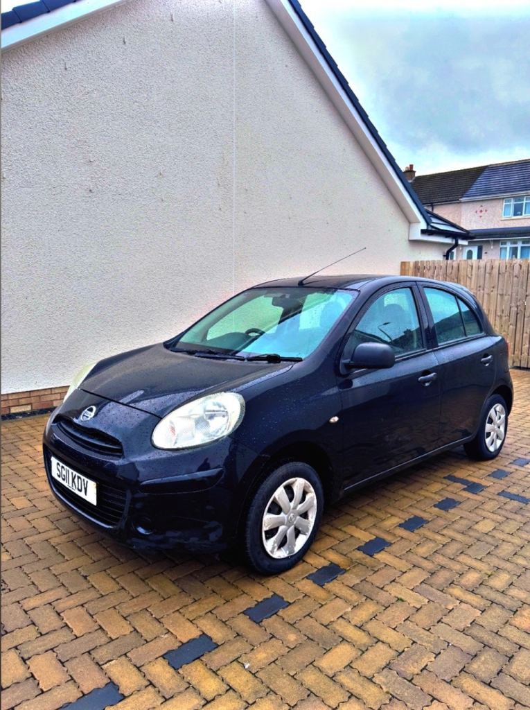 2011 NISSAN MICRA VISIA 1.2 PETROL ULEZ FREE MOT MARCH 2027 87k MILES £35 ROAD TAX STARTS N DRIVES