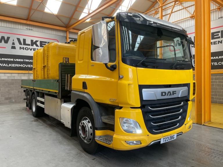 DAF CF 410 *EURO 6*, 6X2 DRAWBAR SPEC DROPSIDE FLATBED C/W MOLASSES TANKS