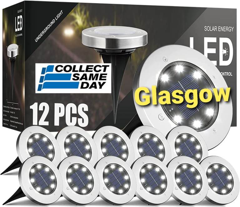 Kalahol - Led Garden Path Solar Lighting 12pcs New & Boxed