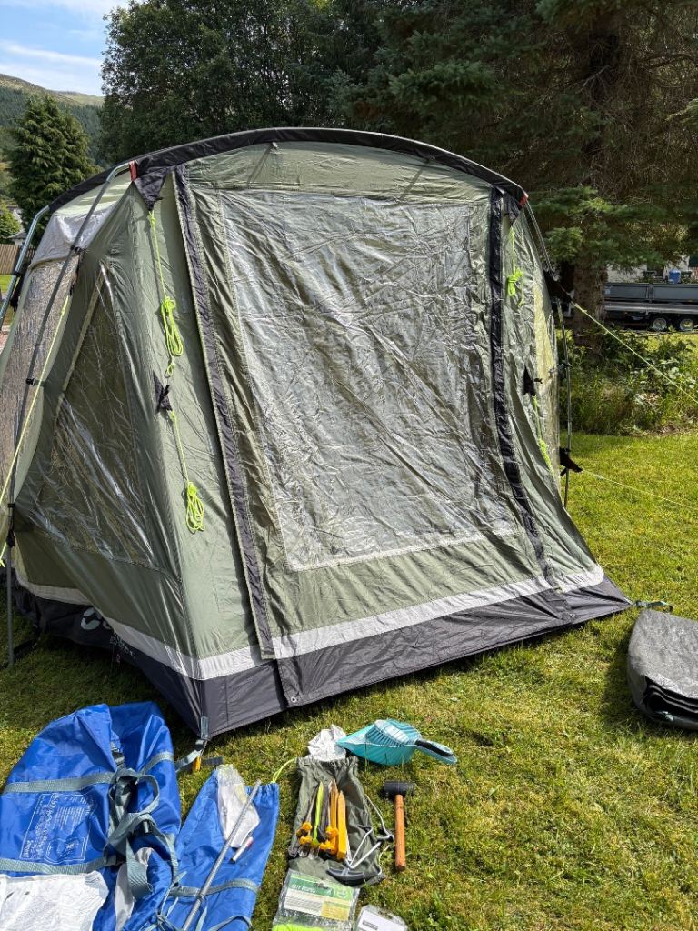 Outwell Birdland 3 person tent and camping set up