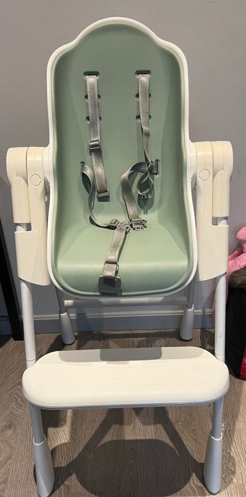 Oribel Folding Reclining Highchair Pistachio Green