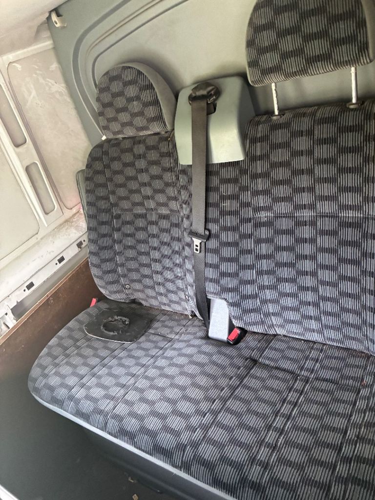 Transit mk7 rear 3 seats with seatbelts 