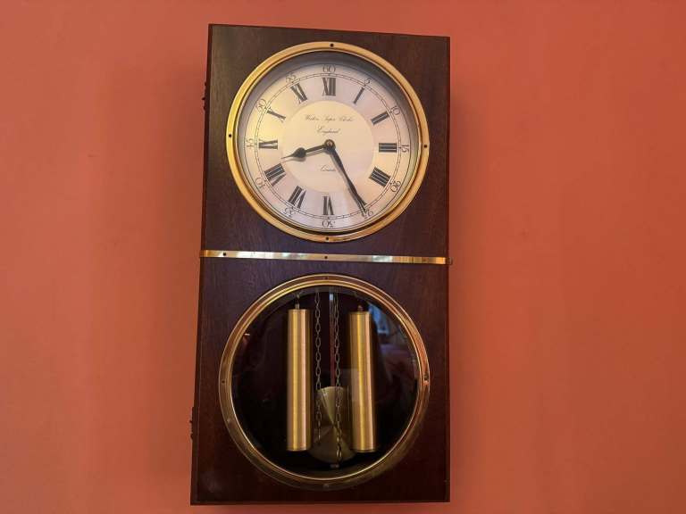 image for Wall battery operated pendulum clock