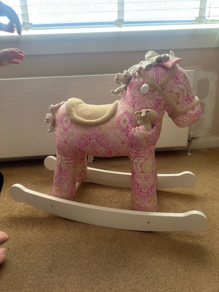 Pink rocking horse 