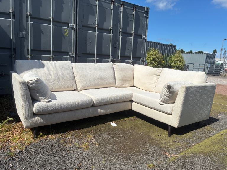 Light Beige Corner Sofa. DELIVERY AVAILABLE 