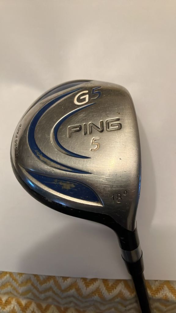 Ping G5 overlength driver senior shaft new