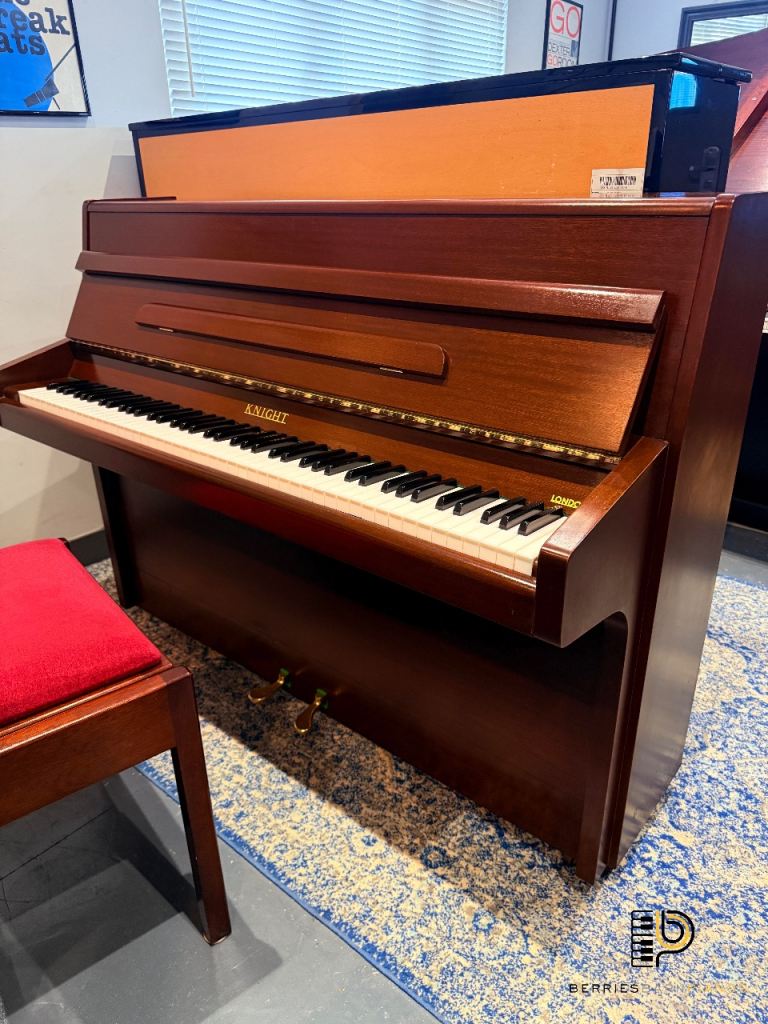Knight K20 Upright Piano - Made in England - Inc Delivery, Stool, Wty