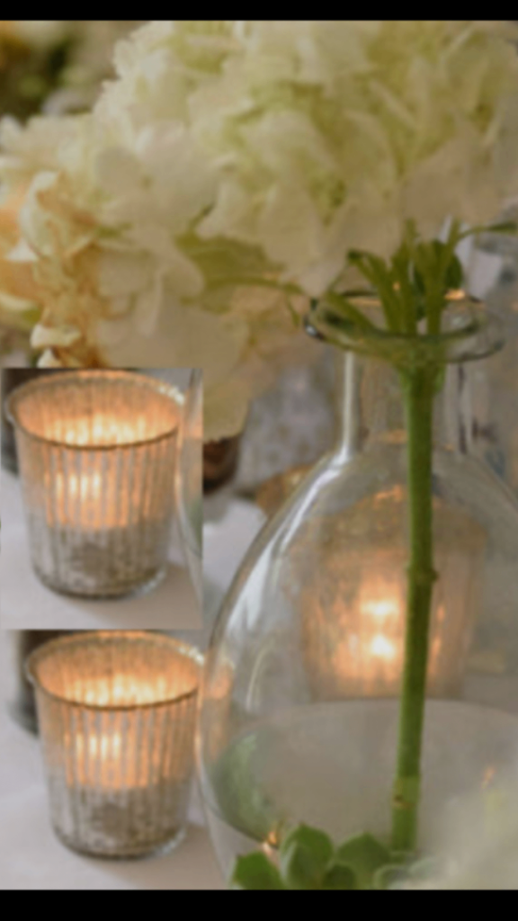 New Silver Tealight Glasses