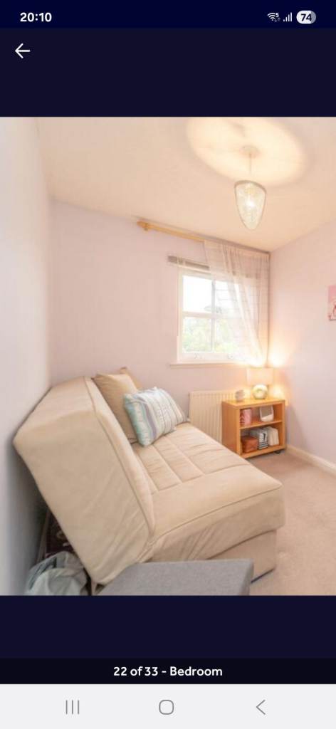 image for Beige small double Clic Clac sofa bed