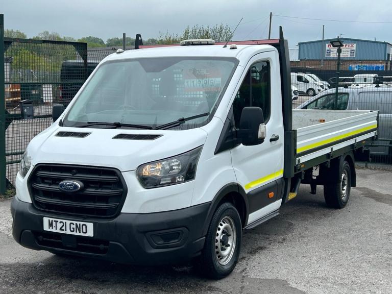 2021 Ford Transit 2.0 350 EcoBlue Leader Dropside 2dr Diesel Manual RWD L4 Euro 6 (s/s) (130  CHA...