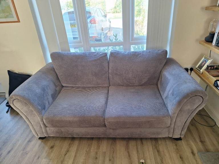 Grey Two-Seater Sofa – Good Condition