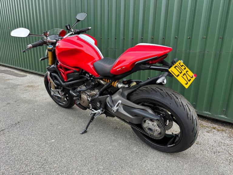 Ducati Monster 1200S White Stripe 2015 Red 23k Full Ducati History Ohlins