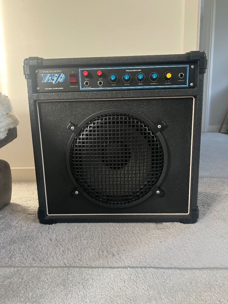 Realistic X-50 Combo Amplifier – Fully Working + Manual £25