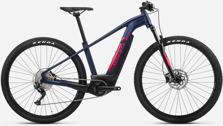2022 Orbea Keram 30 29er Hardtail Electric Mountain Bike in Blue-Red Medium