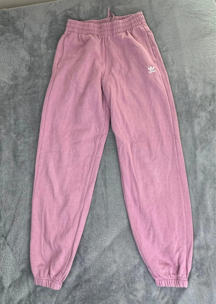adidas Originals Adicolor Fleece Joggers Pink Tracksuit Bottoms Size S