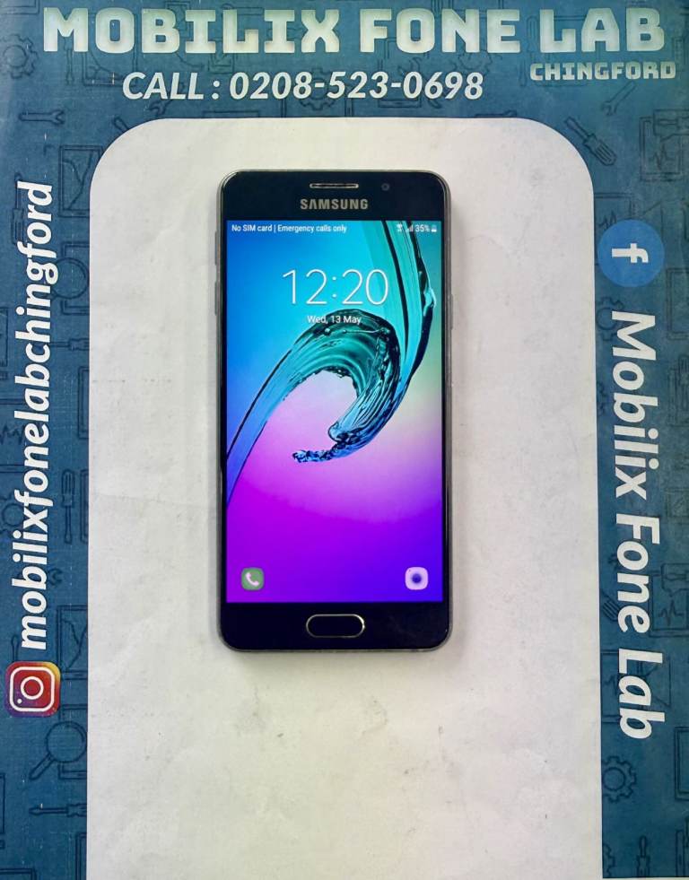 Samsung Galaxy A3 (2016) 16GB 1.5GB RAM Black Unlocked Android Version 7 Good Used Working Condition