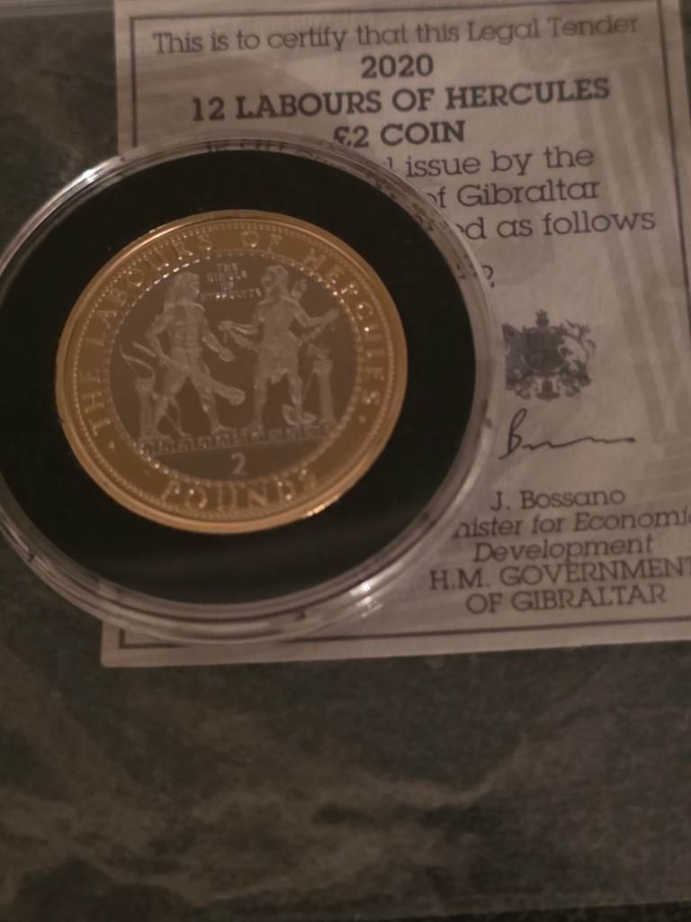Rare 2 pound  labours of Hercules