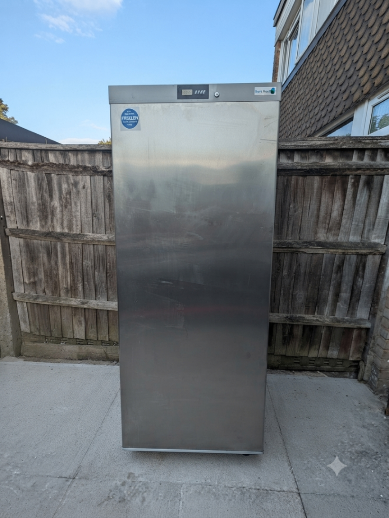 Best Frost 600L Commercial Upright Freezer - Silver, Good Condition
