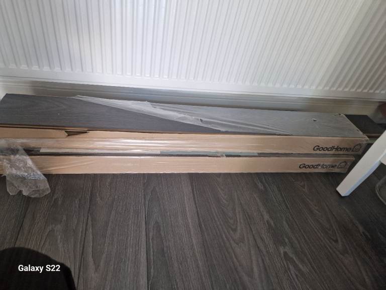 Grey Horsham laminate flooring B&Q