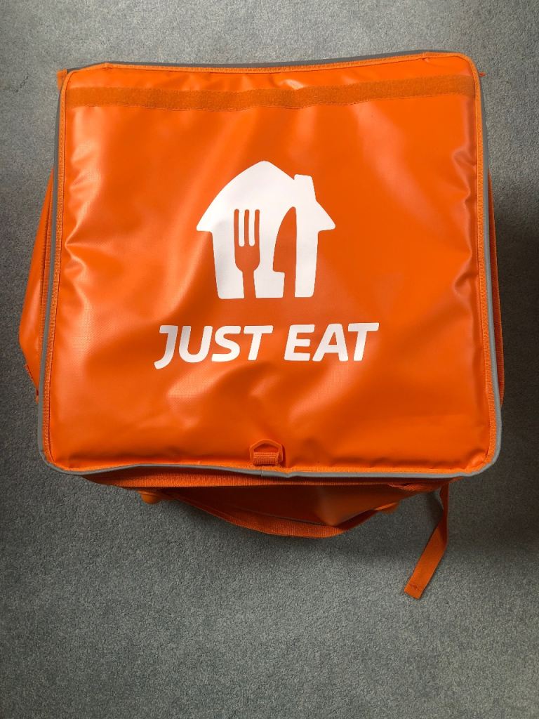 Just Eat Delivery Bag – Orange, Brand New 