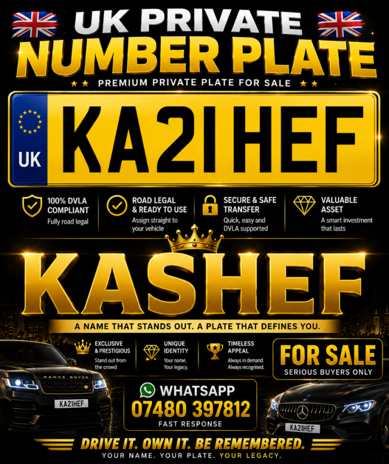 PRIVATE NUMBER PLATE KASHEF 