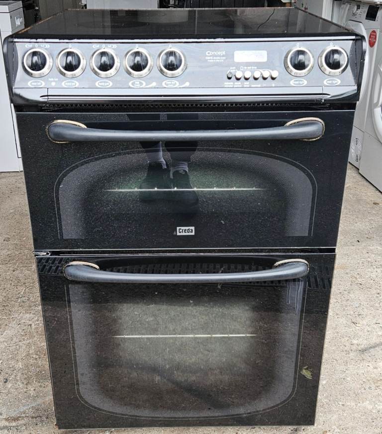 60cm Creda black Electric cooker 