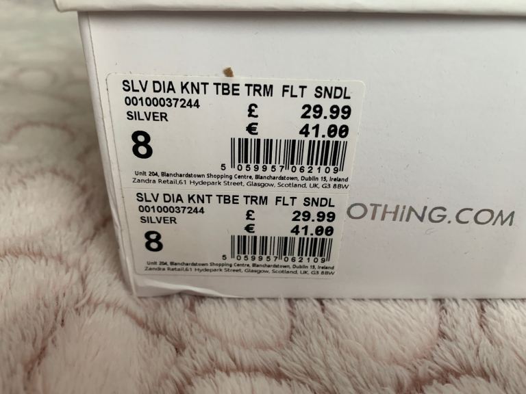 Size 8 Sparkly Quiz Sandals