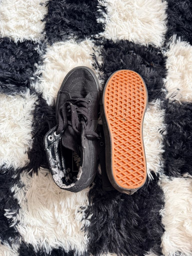 Vans Sk8-Hi Black High Top Trainers UK 6