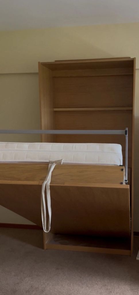 Single Fold-Up Murphy Bed – German made.