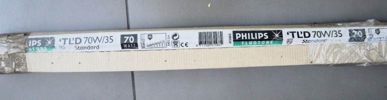 Pair Philips Master TL-D 70W/35 - T8 Triphosphor Fl Triphosphor Fluorescent Tube