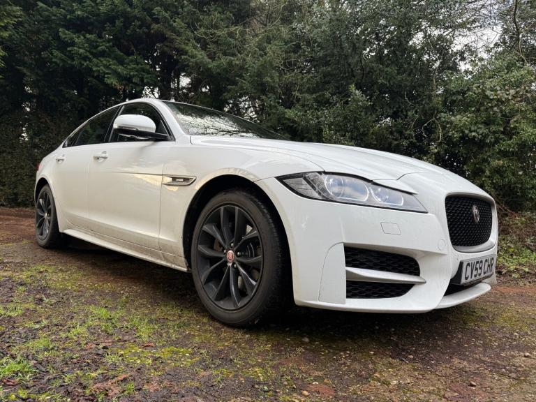 2016 JAGUAR XF 2.0d 180 R-SPORT AUTO LOW 69K WHITE NAV HEATED LEATHER PX SWAPS