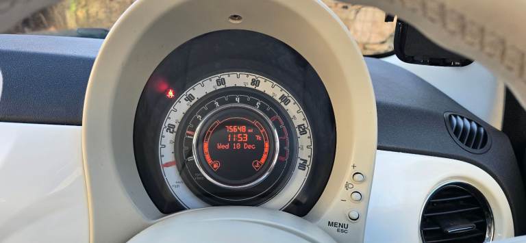 2012 FIAT 500 1.2 PETROL MANUAL > MOT 11 MARCH 2026 > MILEAGE 75K >  ULEZ-COMPLAINT