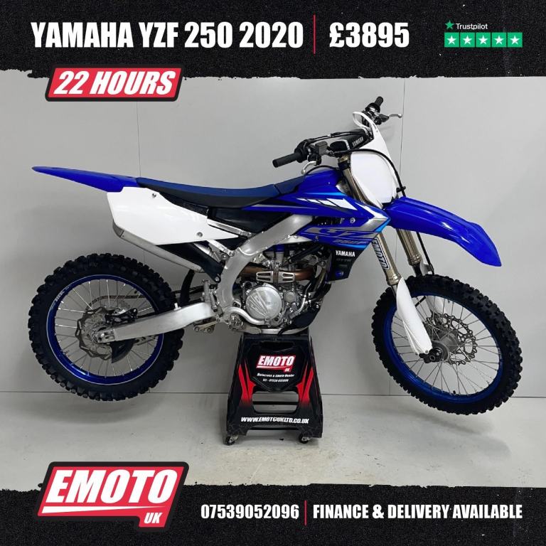 YAMAHA YZF 250 2020 Motocross Bike 250cc 22 Hrs @EmotoUK - Finance Available