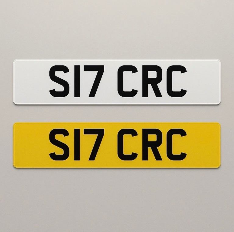 Private number plate