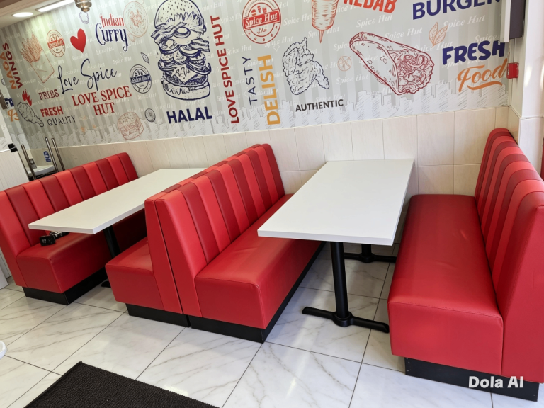 Booth seating restaurants seating barber shop