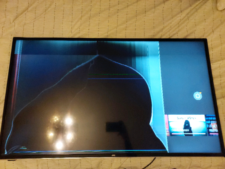 49" JVC 4K smart tv for parts or repair
