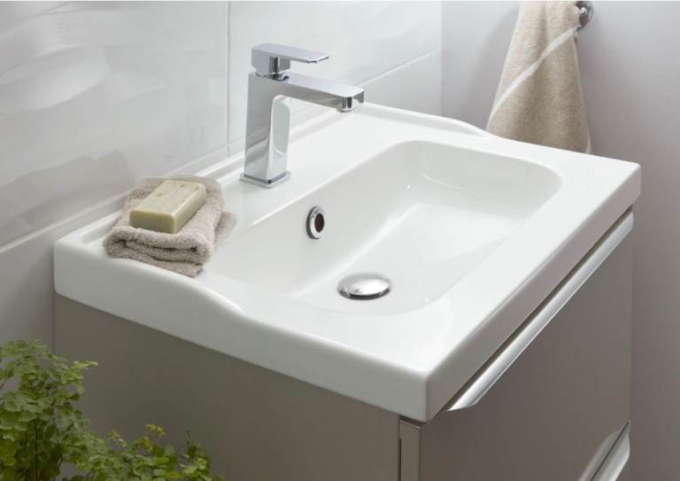 Cooke & Lewis "LANA 60" vanity top ceramic washbasin, sink