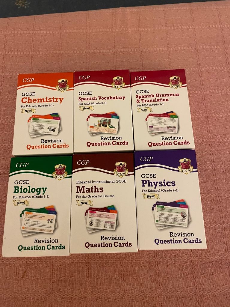 GCSE revision cards