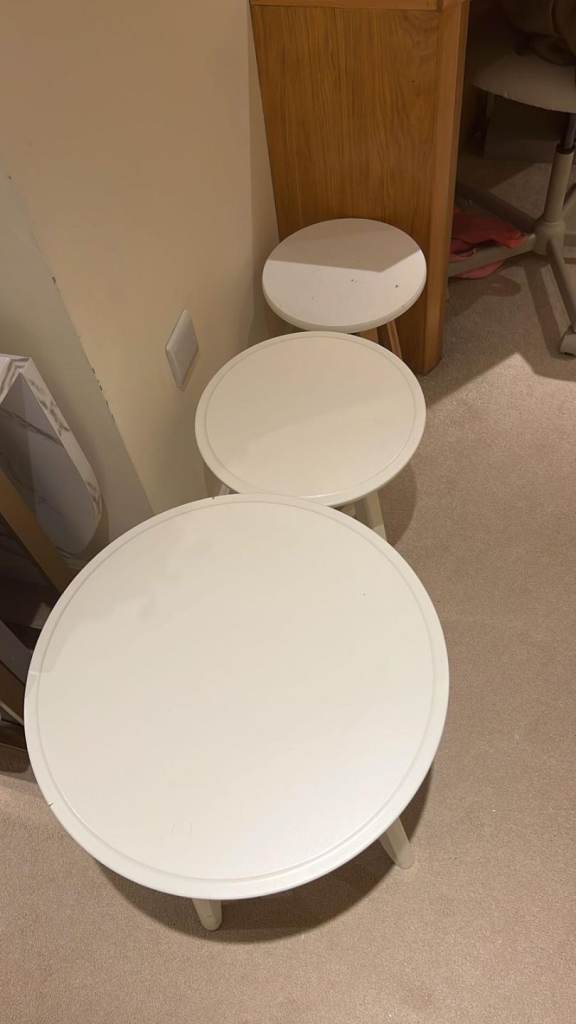 Set of tables  . 3 tables