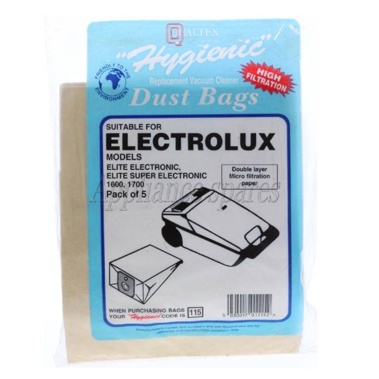 Electrolux Vacuum Cleaner Dust Bags - Pack of 5, New