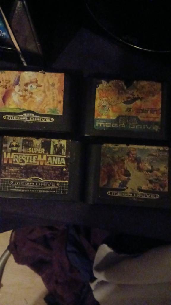 Sega Mega Drive Console with Games and Controllers – Fair Condition