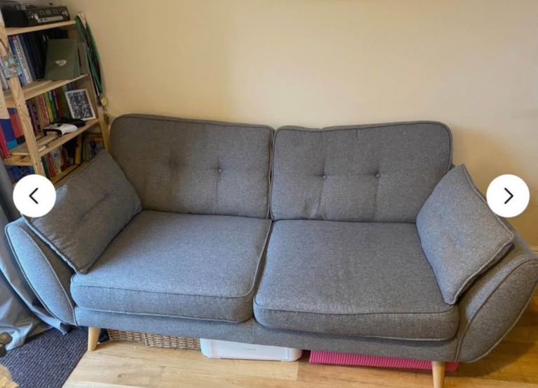 Grey French Connection sofa from DFS 