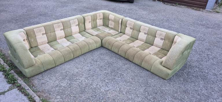 L - shape cushions for camper caravan motorhome boat, set of 8.